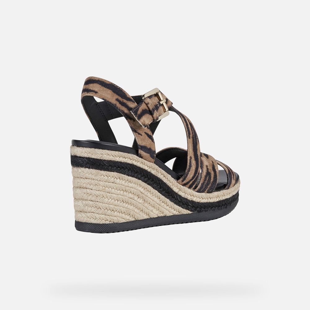 Sandalias Geox Senhora Pretas - Ponza - TJRDK2615